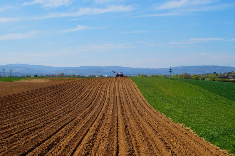 Agricultural land being prepared